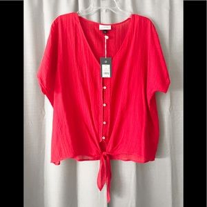 Universal Thread Tie Front Blouse
